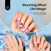 imageBeetles 4th of July Gel Nail Polish Set  6 Colors Independence Spark Cat Eye Gel Polish Kit Glitter Blue Red White Sliver Gold with Magnet amp Stickers Soak Off Uv Nail Art at Home Gift for Women0020ml Hema Free Nail Blooming Gel