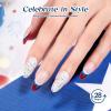 imageBeetles 4th of July Gel Nail Polish Set  6 Colors Independence Spark Cat Eye Gel Polish Kit Glitter Blue Red White Sliver Gold with Magnet amp Stickers Soak Off Uv Nail Art at Home Gift for WomenIndependence Spark