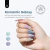 imageBeetles 4th of July Gel Nail Polish Set  6 Colors Independence Spark Cat Eye Gel Polish Kit Glitter Blue Red White Sliver Gold with Magnet amp Stickers Soak Off Uv Nail Art at Home Gift for Women00Romantic Galaxy