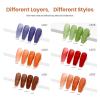 imageBeetles 4th of July Gel Nail Polish Set  6 Colors Independence Spark Cat Eye Gel Polish Kit Glitter Blue Red White Sliver Gold with Magnet amp Stickers Soak Off Uv Nail Art at Home Gift for Women000Fall Glimmer