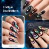 imageBeetles 4th of July Gel Nail Polish Set  6 Colors Independence Spark Cat Eye Gel Polish Kit Glitter Blue Red White Sliver Gold with Magnet amp Stickers Soak Off Uv Nail Art at Home Gift for Women00Galaxy Party