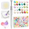 imageBeetles Pastel Gel Polish Set  Afternoon Desserts Collection 6 Colors Pastel Purple Yellow Blue Pink Trendy Colors Uv LED Lamp Salon DIY at Home Nails Gifts for Women NailsZColorful Nail Sponge 150Pcs White Pat Painting Gel