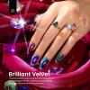 imageBeetles Pastel Gel Polish Set  Afternoon Desserts Collection 6 Colors Pastel Purple Yellow Blue Pink Trendy Colors Uv LED Lamp Salon DIY at Home Nails Gifts for Women Nails00Brilliant Velvet