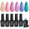 imageBeetles Pastel Gel Polish Set  Afternoon Desserts Collection 6 Colors Pastel Purple Yellow Blue Pink Trendy Colors Uv LED Lamp Salon DIY at Home Nails Gifts for Women Nails0Whimsical Wonders
