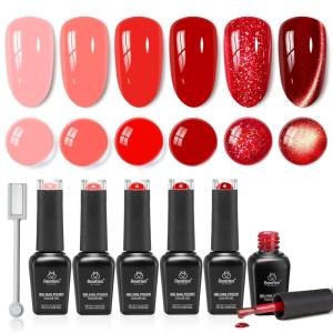 imageBeetles Pastel Gel Polish Set  Afternoon Desserts Collection 6 Colors Pastel Purple Yellow Blue Pink Trendy Colors Uv LED Lamp Salon DIY at Home Nails Gifts for Women NailsNeon Flame