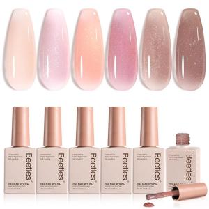 imageBeetles Pastel Gel Polish Set  Afternoon Desserts Collection 6 Colors Pastel Purple Yellow Blue Pink Trendy Colors Uv LED Lamp Salon DIY at Home Nails Gifts for Women Nails001Lady with Dreams