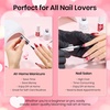 image:imageBeetles Neon Gel Nail Polish  Dreamy Summer Nails Art 6 Colors Hot Pink Blue Yellow Green Summer Gel Nail Polish Set Soak Off UV LED Bright Rainbow Neon Nails Art LongLasting Manicure SalonClear Blooming Gel