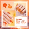image:imageBeetles Neon Gel Nail Polish  Dreamy Summer Nails Art 6 Colors Hot Pink Blue Yellow Green Summer Gel Nail Polish Set Soak Off UV LED Bright Rainbow Neon Nails Art LongLasting Manicure SalonScarlet Sunset