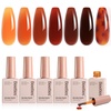 image:imageBeetles Pink Gel Nail Polish Set  6 Colors Bright Hot Light Baby Pink Summer Gel Polish Soak off UV LED Cured Nail Art Design Salon Home DIY Manicure Gifts for Women Pink Love000 Tortoiseshell Jelly