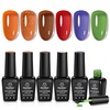 image:imageBeetles Pink Gel Nail Polish Set  Rosy Diamond Hot Pink Glitter Gel Polish 6 Colors Sparkly Soak Off UV LED Gel Nail Polish for DIY Nail Art Salon Manicure Gift for Women000Fall Glimmer