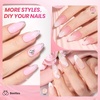 image:imageBeetles Pink Gel Nail Polish Set  Rosy Diamond Hot Pink Glitter Gel Polish 6 Colors Sparkly Soak Off UV LED Gel Nail Polish for DIY Nail Art Salon Manicure Gift for Women00Nude Pink Gel