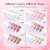 image:imageBeetles Pink Gel Nail Polish Set  Rosy Diamond Hot Pink Glitter Gel Polish 6 Colors Sparkly Soak Off UV LED Gel Nail Polish for DIY Nail Art Salon Manicure Gift for Women00Nude Pink Gel