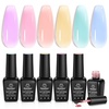 image:imageBeetles Pink Gel Nail Polish Set  Rosy Diamond Hot Pink Glitter Gel Polish 6 Colors Sparkly Soak Off UV LED Gel Nail Polish for DIY Nail Art Salon Manicure Gift for Women000Macaron Dream