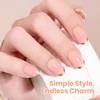 image:imageBeetles Pink Gel Polish  Baby Flush Full Size 15ML051Fl Oz Hema Free Pink Gel Nail Polish Soak Off UV LED Lamp Bright Summer Nails Art Manicure Salon DIY NailsB  Creme  Honey Drift
