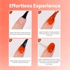 image:imageBeetles Pink Gel Polish  Baby Flush Full Size 15ML051Fl Oz Hema Free Pink Gel Nail Polish Soak Off UV LED Lamp Bright Summer Nails Art Manicure Salon DIY NailsM  Creme Orange  Frosted Persimmon