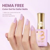 image:imageBeetles Pink Gel Polish  Baby Flush Full Size 15ML051Fl Oz Hema Free Pink Gel Nail Polish Soak Off UV LED Lamp Bright Summer Nails Art Manicure Salon DIY NailsJ  Creme Purple  Souffle Purple