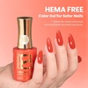 image:imageBeetles Pink Gel Polish  Baby Flush Full Size 15ML051Fl Oz Hema Free Pink Gel Nail Polish Soak Off UV LED Lamp Bright Summer Nails Art Manicure Salon DIY NailsM  Creme Orange  Frosted Persimmon