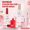 image:imageBeetles Pink Gel Polish  Baby Flush Full Size 15ML051Fl Oz Hema Free Pink Gel Nail Polish Soak Off UV LED Lamp Bright Summer Nails Art Manicure Salon DIY NailsDusky Rose