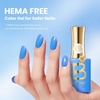 image:imageBeetles Pink Gel Polish  Baby Flush Full Size 15ML051Fl Oz Hema Free Pink Gel Nail Polish Soak Off UV LED Lamp Bright Summer Nails Art Manicure Salon DIY NailsD  Creme Blue  Azure Gleam