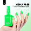 image:imageBeetles Pink Gel Polish  Baby Flush Full Size 15ML051Fl Oz Hema Free Pink Gel Nail Polish Soak Off UV LED Lamp Bright Summer Nails Art Manicure Salon DIY NailsH  Creme Green  HemaFree Aurora Green