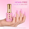 image:imageBeetles Pink Gel Polish  Baby Flush Full Size 15ML051Fl Oz Hema Free Pink Gel Nail Polish Soak Off UV LED Lamp Bright Summer Nails Art Manicure Salon DIY NailsB  Creme  Baby Flush