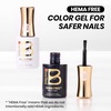 image:imageBeetles Pink Gel Polish  Baby Flush Full Size 15ML051Fl Oz Hema Free Pink Gel Nail Polish Soak Off UV LED Lamp Bright Summer Nails Art Manicure Salon DIY NailsSimple Black white