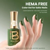 image:imageBeetles Pink Gel Polish  Baby Flush Full Size 15ML051Fl Oz Hema Free Pink Gel Nail Polish Soak Off UV LED Lamp Bright Summer Nails Art Manicure Salon DIY NailsH  Creme Green  Dill Green