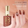 image:imageBeetles Pink Gel Polish  Baby Flush Full Size 15ML051Fl Oz Hema Free Pink Gel Nail Polish Soak Off UV LED Lamp Bright Summer Nails Art Manicure Salon DIY NailsI  Creme Brown  Toasty Mocha