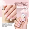 image:imageBeetles Pink Gel Polish  Strawberry Cream 15ML051Fl Oz Light Pink Gel Nail Polish Same Color Same Bottle Soak Off UV LED Lamp Summer Nails Art LongLasting Manicure Salon DIY HomeB  Sheer Pink  Cloud Wisp Nude