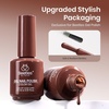 image:imageBeetles Pink Gel Polish  Strawberry Cream 15ML051Fl Oz Light Pink Gel Nail Polish Same Color Same Bottle Soak Off UV LED Lamp Summer Nails Art LongLasting Manicure Salon DIY HomeI  Creme Brown  Brown