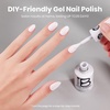 image:imageBeetles Pink Gel Polish  Strawberry Cream 15ML051Fl Oz Light Pink Gel Nail Polish Same Color Same Bottle Soak Off UV LED Lamp Summer Nails Art LongLasting Manicure Salon DIY HomeA  Creme White  Frosted White