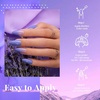 image:imageBeetles Pink Gel Polish  Strawberry Cream 15ML051Fl Oz Light Pink Gel Nail Polish Same Color Same Bottle Soak Off UV LED Lamp Summer Nails Art LongLasting Manicure Salon DIY HomeJ  Creme Purple  Perivinkle