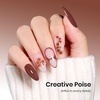 image:imageBeetles Pink Gel Polish  Strawberry Cream 15ML051Fl Oz Light Pink Gel Nail Polish Same Color Same Bottle Soak Off UV LED Lamp Summer Nails Art LongLasting Manicure Salon DIY HomeI  Creme Brown  Brown