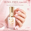 image:imageBeetles Pink Gel Polish  Strawberry Cream 15ML051Fl Oz Light Pink Gel Nail Polish Same Color Same Bottle Soak Off UV LED Lamp Summer Nails Art LongLasting Manicure Salon DIY HomeA  Sheer Pink  Sakura Sparkle