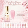 image:imageBeetles Pink Gel Polish  Strawberry Cream 15ML051Fl Oz Light Pink Gel Nail Polish Same Color Same Bottle Soak Off UV LED Lamp Summer Nails Art LongLasting Manicure Salon DIY HomeA  Sheer Pink  Sakura Sparkle