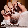 image:imageBeetles Pink Gel Polish  Strawberry Cream 15ML051Fl Oz Light Pink Gel Nail Polish Same Color Same Bottle Soak Off UV LED Lamp Summer Nails Art LongLasting Manicure Salon DIY HomeA  Sheer Brown  Morning Mocha