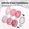 image:imageBeetles Pink Gel Polish  Strawberry Cream 15ML051Fl Oz Light Pink Gel Nail Polish Same Color Same Bottle Soak Off UV LED Lamp Summer Nails Art LongLasting Manicure Salon DIY HomeSilver Cat Eye