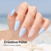 image:imageBeetles Pink Gel Polish  Strawberry Cream 15ML051Fl Oz Light Pink Gel Nail Polish Same Color Same Bottle Soak Off UV LED Lamp Summer Nails Art LongLasting Manicure Salon DIY HomeMilky Blue