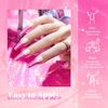 image:imageBeetles Pink Gel Polish  Strawberry Cream 15ML051Fl Oz Light Pink Gel Nail Polish Same Color Same Bottle Soak Off UV LED Lamp Summer Nails Art LongLasting Manicure Salon DIY HomeB  Shimmery Pink  Hot Pink Glitter