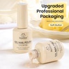 image:imageBeetles Pink Gel Polish  Strawberry Cream 15ML051Fl Oz Light Pink Gel Nail Polish Same Color Same Bottle Soak Off UV LED Lamp Summer Nails Art LongLasting Manicure Salon DIY HomeK  Creme Yellow  Soft Butter