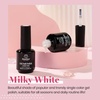 image:imageBeetles Pink Gel Polish  Strawberry Cream 15ML051Fl Oz Light Pink Gel Nail Polish Same Color Same Bottle Soak Off UV LED Lamp Summer Nails Art LongLasting Manicure Salon DIY HomeMilky White 2 Pcs