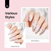 image:imageBeetles Pink Gel Polish  Strawberry Cream 15ML051Fl Oz Light Pink Gel Nail Polish Same Color Same Bottle Soak Off UV LED Lamp Summer Nails Art LongLasting Manicure Salon DIY HomeMilky White 2 Pcs