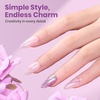 image:imageBeetles Pink Gel Polish  Strawberry Cream 15ML051Fl Oz Light Pink Gel Nail Polish Same Color Same Bottle Soak Off UV LED Lamp Summer Nails Art LongLasting Manicure Salon DIY HomeJ  Shimmery Purple  Rose Quartz Glow