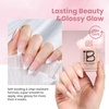 image:imageBeetles Pink Gel Polish  Strawberry Cream 15ML051Fl Oz Light Pink Gel Nail Polish Same Color Same Bottle Soak Off UV LED Lamp Summer Nails Art LongLasting Manicure Salon DIY HomeB  Sheer Pink  Bare Petal