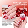 image:imageBeetles Pink Gel Polish  Strawberry Cream 15ML051Fl Oz Light Pink Gel Nail Polish Same Color Same Bottle Soak Off UV LED Lamp Summer Nails Art LongLasting Manicure Salon DIY HomeC  Sheer Red  Ruby Cherry