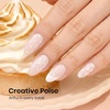 image:imageBeetles Pink Gel Polish  Strawberry Cream 15ML051Fl Oz Light Pink Gel Nail Polish Same Color Same Bottle Soak Off UV LED Lamp Summer Nails Art LongLasting Manicure Salon DIY HomeCreamy Almond