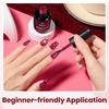 image:imageBeetles Pink Gel Polish  Strawberry Cream 15ML051Fl Oz Light Pink Gel Nail Polish Same Color Same Bottle Soak Off UV LED Lamp Summer Nails Art LongLasting Manicure Salon DIY HomeC  Creme Red  Burgundy Red