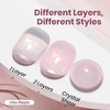 image:imageBeetles Pink Gel Polish  Strawberry Cream 15ML051Fl Oz Light Pink Gel Nail Polish Same Color Same Bottle Soak Off UV LED Lamp Summer Nails Art LongLasting Manicure Salon DIY HomeJ  Sheer Purple  Lilac Ripple
