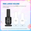 image:imageBeetles Pink Gel Polish  Strawberry Cream 15ML051Fl Oz Light Pink Gel Nail Polish Same Color Same Bottle Soak Off UV LED Lamp Summer Nails Art LongLasting Manicure Salon DIY HomeBlack and White