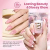 image:imageBeetles Pink Gel Polish  Strawberry Cream 15ML051Fl Oz Light Pink Gel Nail Polish Same Color Same Bottle Soak Off UV LED Lamp Summer Nails Art LongLasting Manicure Salon DIY HomeB  Sheer Pink  Dawn Petals